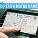 How to read a motor name plate correctly
